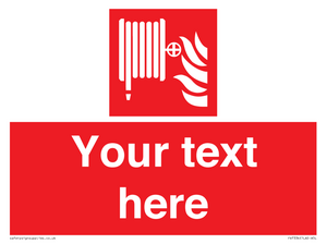 Custom Fire hose reel Sign